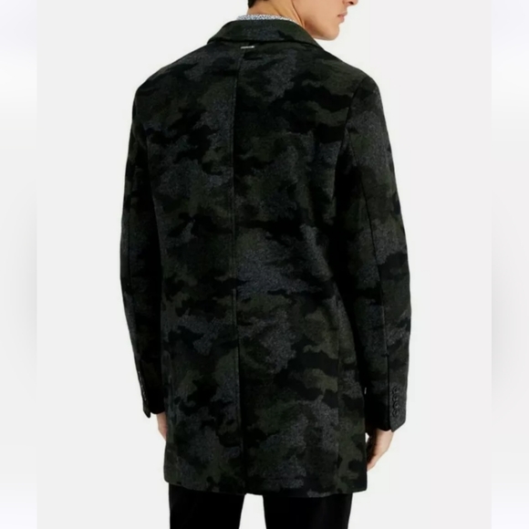 Michael Kors Men's Ghent Slim Fit Topcoat Coat 46L Winter Gentleman WOOL Jacket - Picture 2 of 8